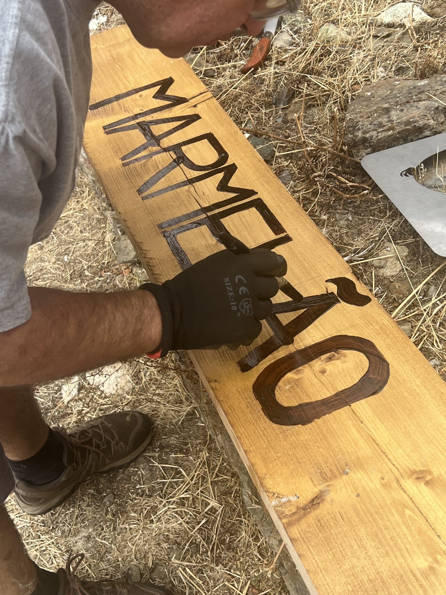 The Marmelão Sign at the Entrance of Provesende